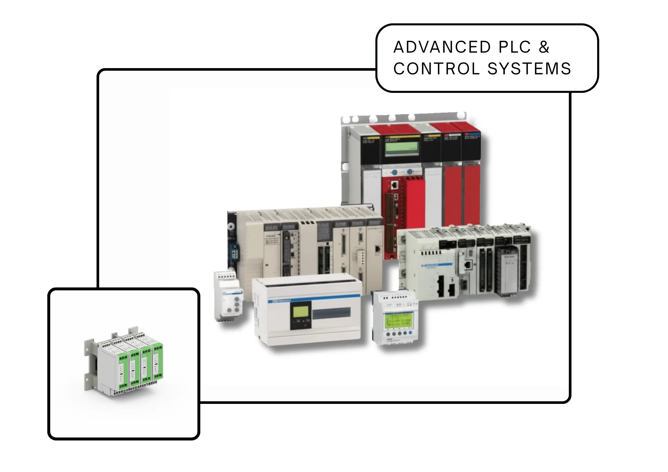 Advanced PLC and control systems by Techno Matrix, designed for reliable industrial automation, precise process control, and efficient monitoring across modern industries.